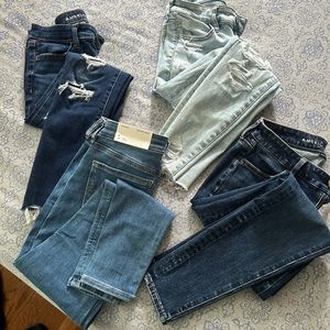 Lot!!! Size 4 American Eagle jeans and jean shorts